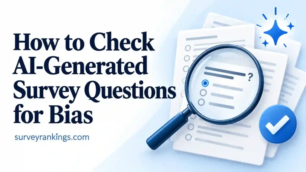 How to Check AI-Generated Survey Questions for Bias